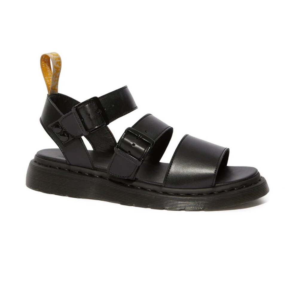 Dr. Martens Black Vegan Gryphon Gladiator Sandals Size US 6.5 Unisex - Picture 2 of 6
